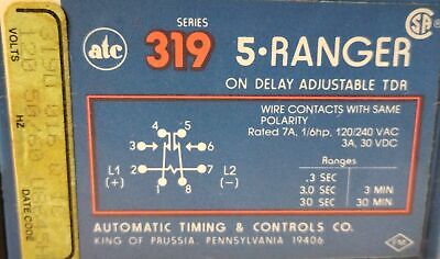 ATC 319D-016-Q-1-C 120/240 V AC 30 V DC Solid State Time Delay Relay