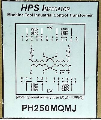 Hammond PH250MQMJ 250 VA Industrial Control Transformer