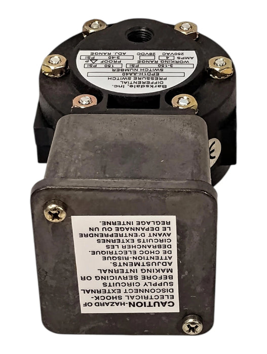 Barksdale EPD1H-AA40 125/250 V AC 4 A 3‚Äì40 psi Differential Pressure Switch