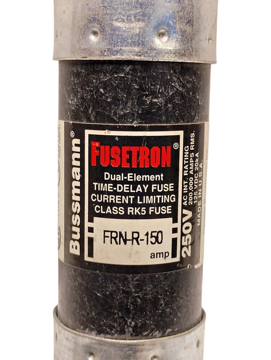 Bussmann FRN-R-150 250 V AC 150 A Class RK5 Current-Limiting Time-Delay Fuse