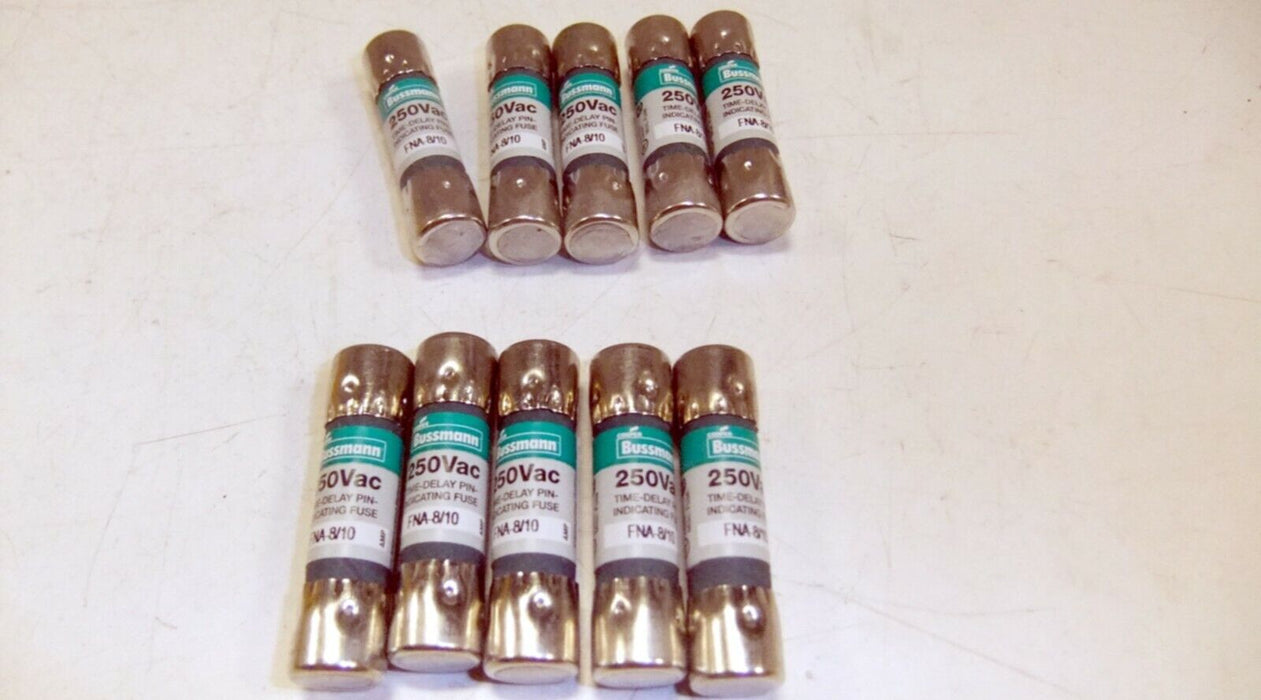 10 Bussmann Fuses FNA 8/10