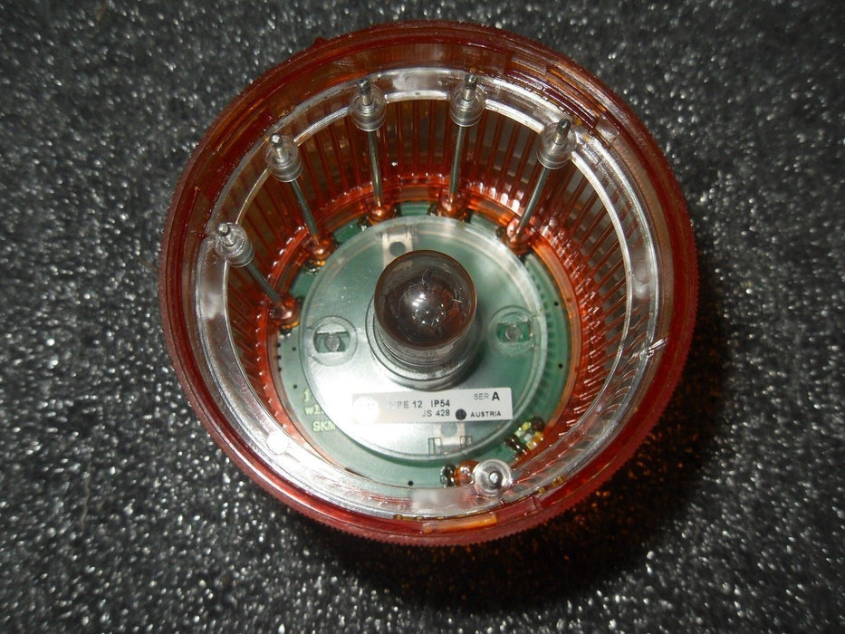 Allen-Bradley 855T-B10DN5 Amber Stack Light W/ 855T-BPM25