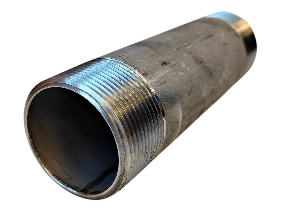 Merit Brass 4024-600 1-1/2" x 6" L MNPT Sch 40 304 Stainless Steel Pipe Nipple