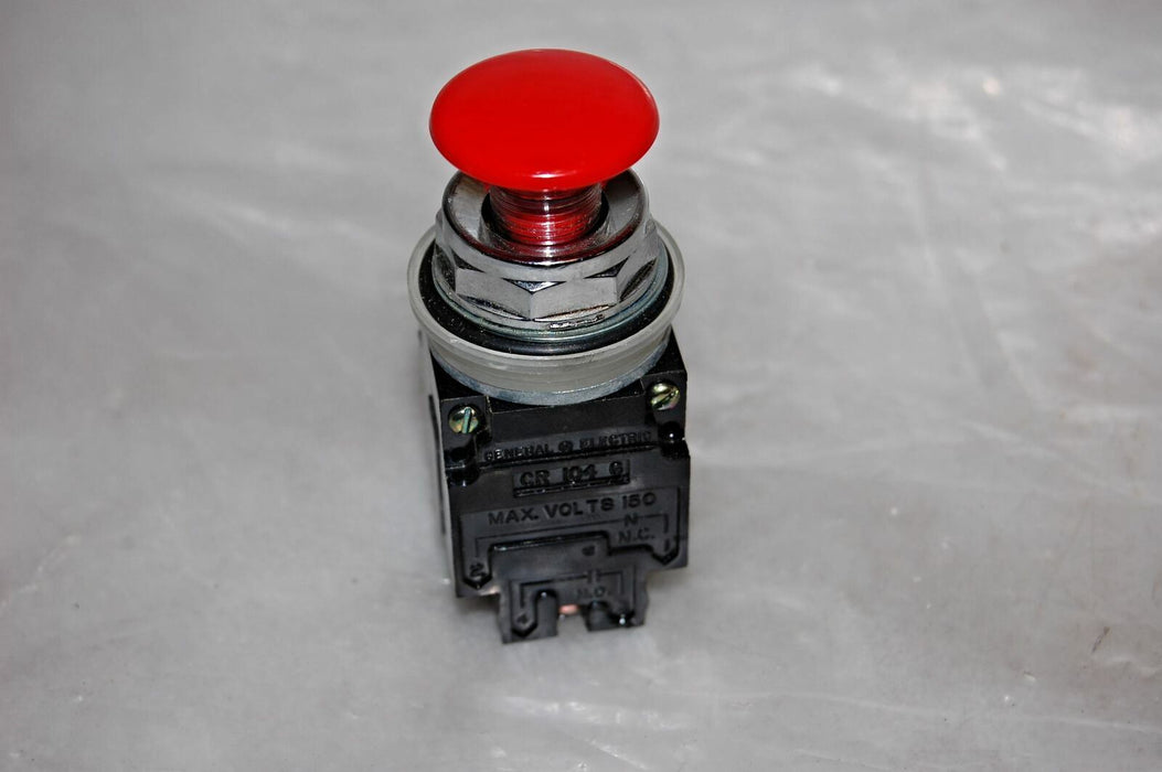 GE CR104A8223 Mushroom Head Pushbutton