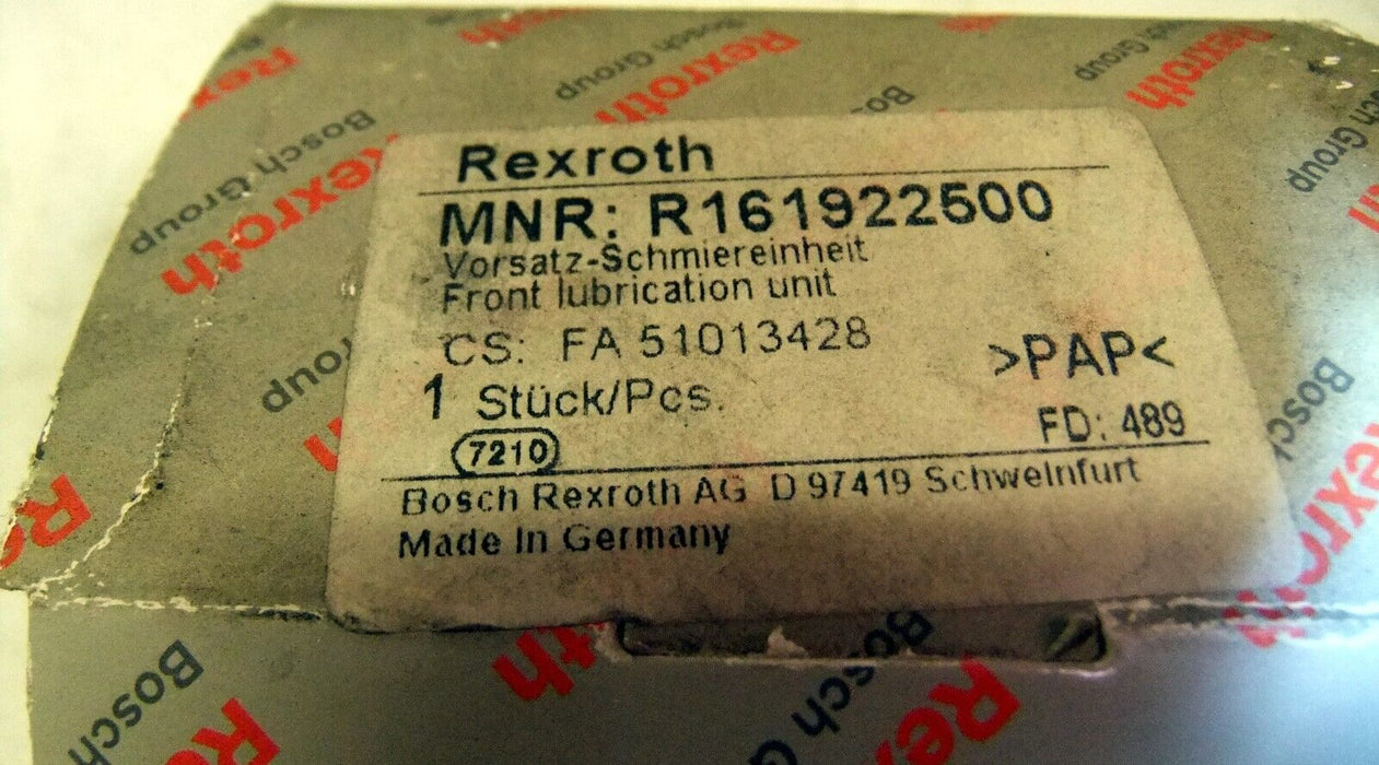 Rexroth Block Lubricator Bearing R161922500