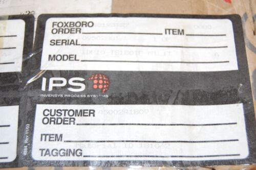 Foxboro IDP10-TS1C01F-M1L1T/PSFPS-A2C01314E PRESSURE TRANSMITTER