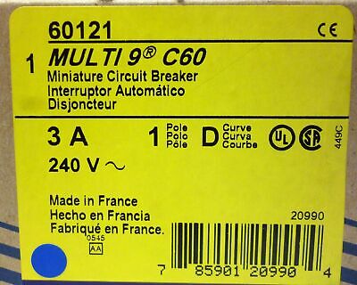 Square D 60121 MULTI 9 C60 Miniature Circuit Breaker