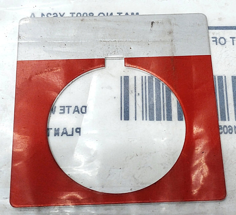 Allen-Bradley 800T-X621 BLANK Red Aluminum Legend Plate for 30 mm Switches
