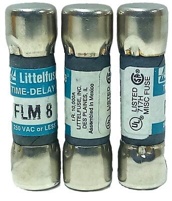 Littelfuse FLM-8 250 V AC 8 A Time-Delay Fuse
