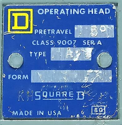 Square D 9007C52A2 600 V AC 10 A Type A Side Rotary Limit Switch