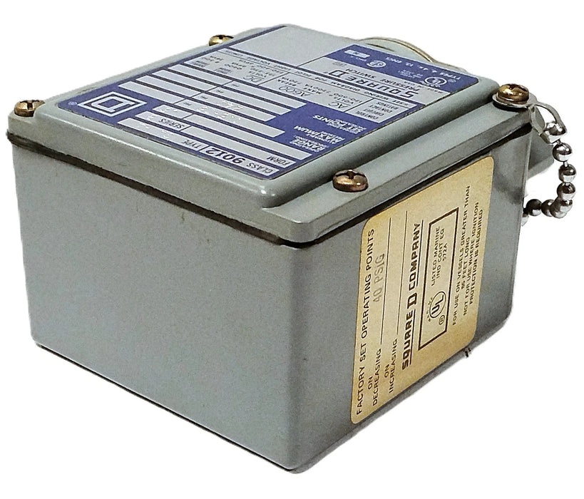 Square D 9012-GAW-4 120-600 V AC 1.5-75 psi Pressure Switch