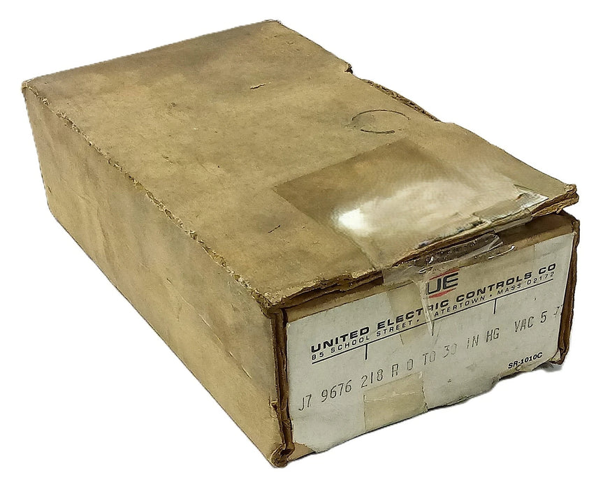 United Electric J7 218 9676 125/250 V AC 15 A Pressure Switch w/ 0-30"HGV Range