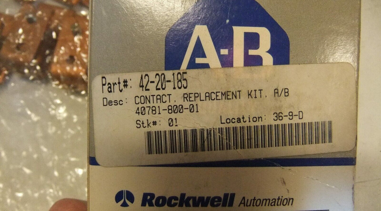 \Allen-Bradley Contact Kit 40781-800-01 no cross bars