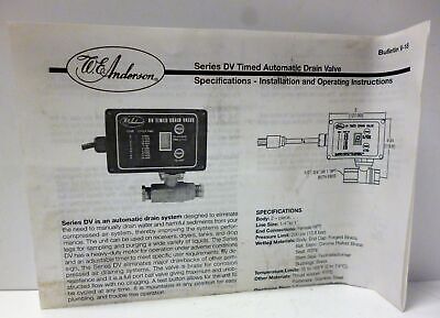 Dwyer DV02 W.E. ANDERSON Timed Drain Valve