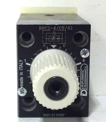 Duplomatic RPC1-4/CT/41 Pressure & Temperature Compensated Flow Control Valve