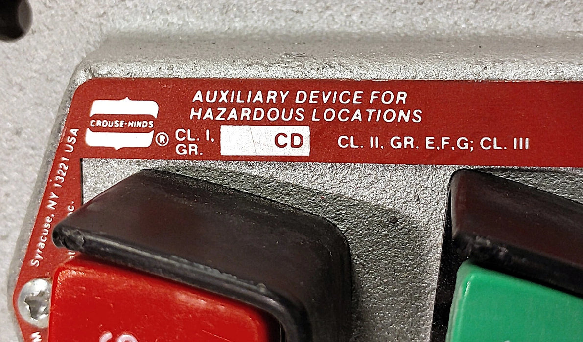 Crouse-Hinds DS454 NX M4 START/STOP Pushbutton Station for Hazardous Locations