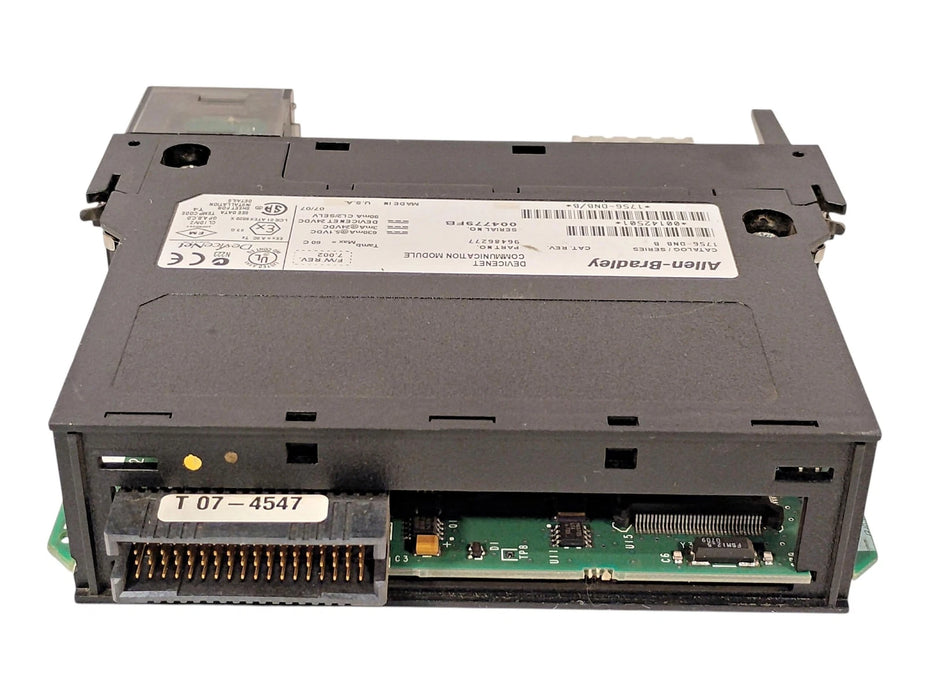 Allen-Bradley 1756-DNB Ser B F/W Rev 7.002 24 VDC Digital PLC Module No Cat Rev