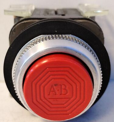 Allen-Bradley 800T-B6B 2 NO / 2 NC Red Extended Momentary Push Button