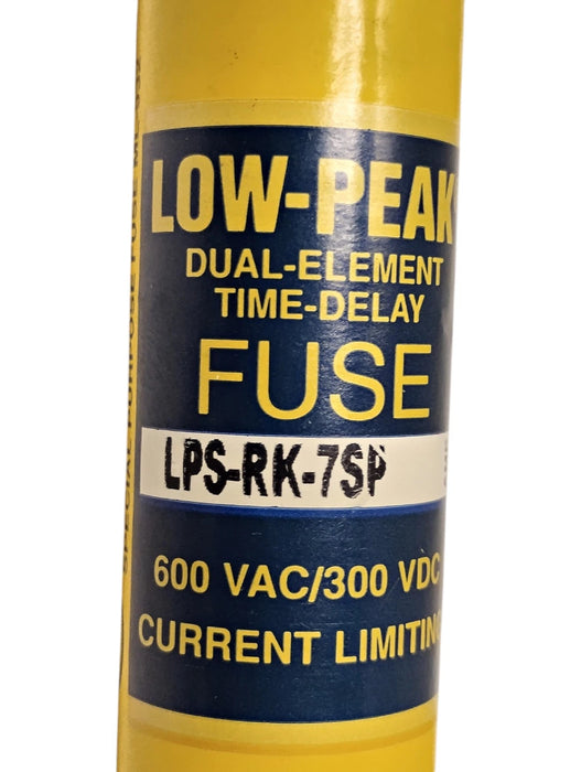 Bussmann LPS-RK-7SP 600VAC/300VDC 7 A Current-Limiting Time-Delay Fuse