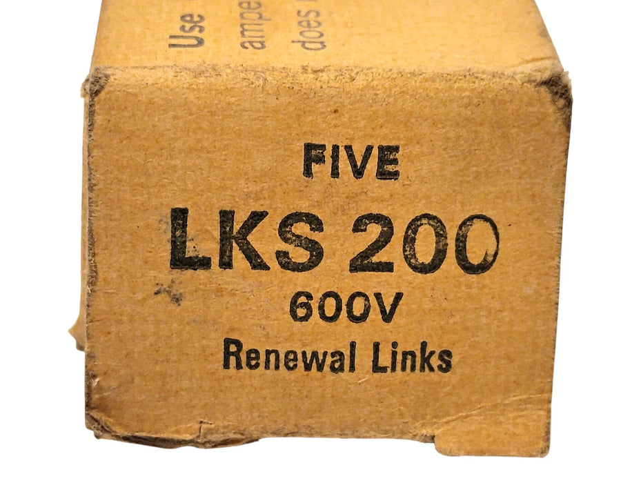 Bussmann LKS200 600 V 200 A Renewable Fuse Link for Class H Fuses
