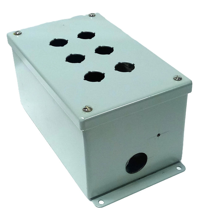 Hoffman E6PBGX Deep Pushbutton Enclosure w/ 6 Spaces