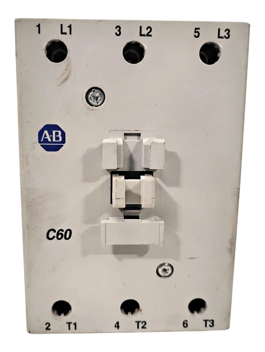 Allen-Bradley 100-C60D00 Series B 60A 3-Pole IEC Contactor w/ 110/120 V AC Coil