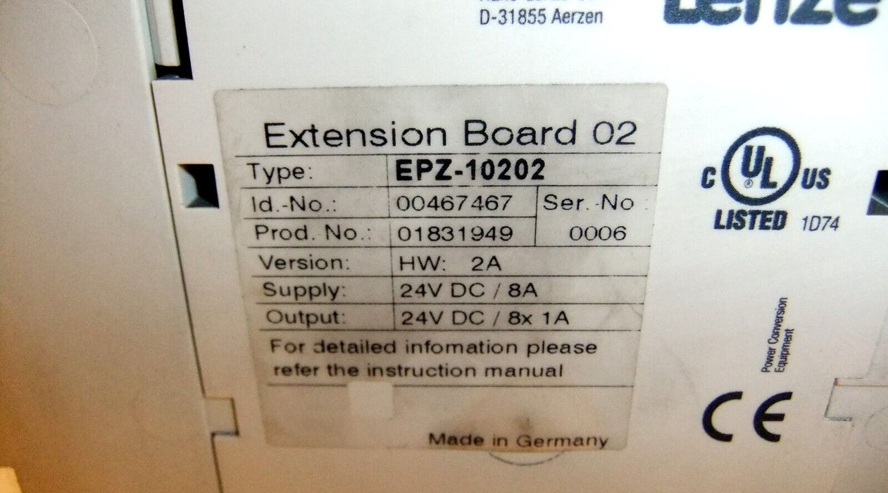 Lenze Americas EPL-10200-XX Drive PLC with Extension Board EPZ-10202