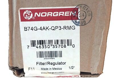 Norgren B74G-4AK-QP3-RMG 1/2" PTF 150 PSIG 40 Micron Filter Regulator w/ Gauge