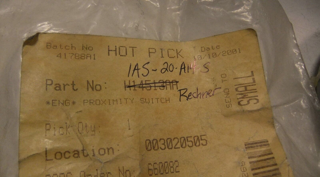 Rechner IAS-20-A14-S Proximity Switch