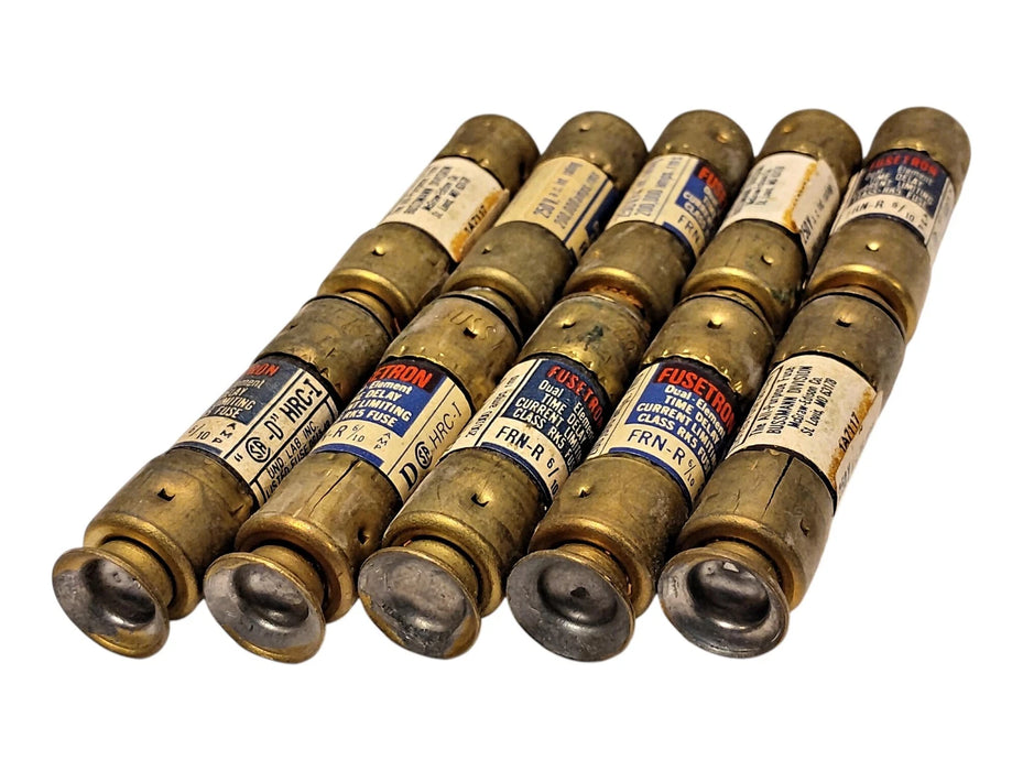 Bussmann FRN-R-6/10 250VAC/125VDC 0.6 A Current-Limiting Time-Delay Fuses
