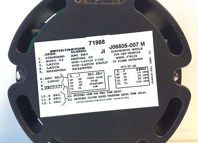 DET-TRONICS 006605-007 M 4-20 mA Electronics Module for U7602E UV Flame Detector