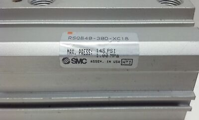 SMC RSQB40-30D-XC18 40mm Bore 30mm Stroke Double Acting Stopper Cylinder