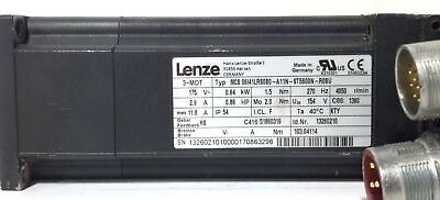 Lenze MCS06I41LRS0B0-A11N-ST5S00N-R0SU 2.9 A 175 V 0.86 HP 4050 RPM Servo Motor