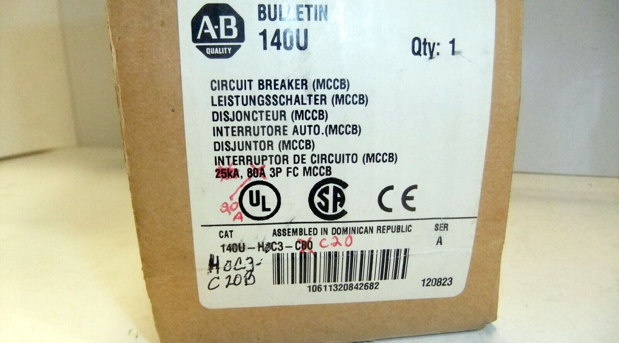 Allen-Bradley Circuit Breaker 140U-H0C3-C20