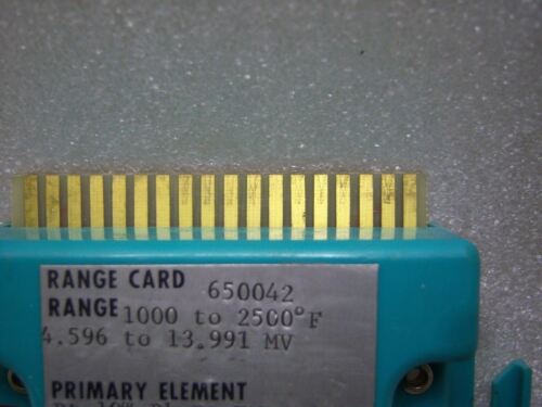Leeds & Northrup 650042 Range Card 1000-2500 Degrees