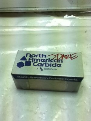LOT OF 14 NORTH AMERICAN CARBIDE 6009611 CARBIDE INSERTS