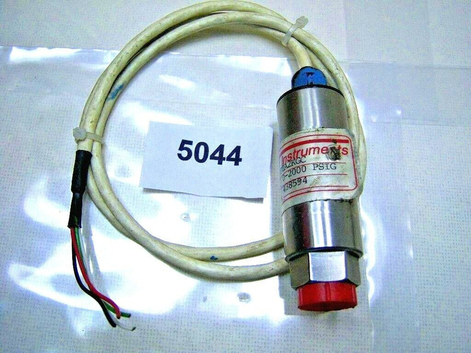 PCT Instruments Pressure Sensor 0-2000 PSIG PZA2KGC