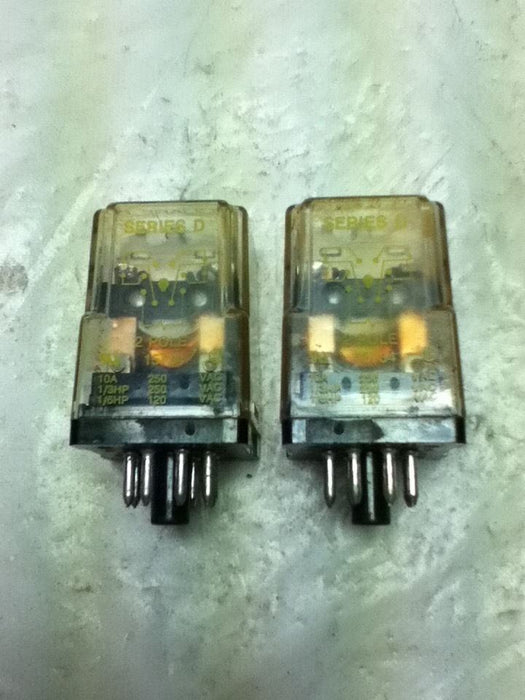 2 Square D 8501-KPD12V51 Relays