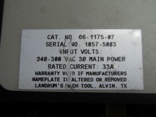 Gettys 66-1175-07 Three Phase Half Wave Controller