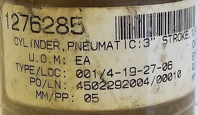 Cylinders & Valves 1276285 Cylinder with 3" Stroke