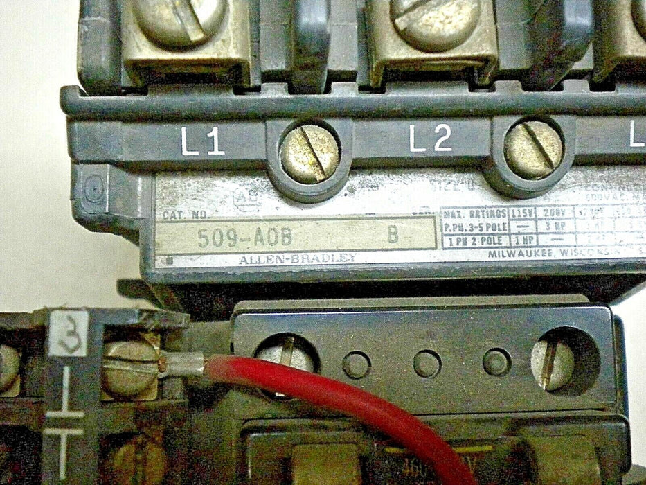 Allen-Bradley 509-AOB Nema Full Voltage Non-Reversing Starter