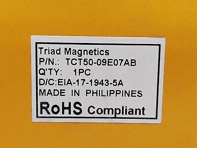 TRIAD TCT50-09E07AB 24V Class 2 Transformer