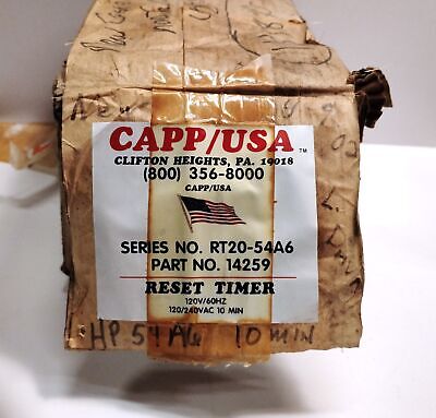 Eagle Signal CAPP USA HP54A6 CycleFlex 120 V AC 0-10 Minute Reset Timer