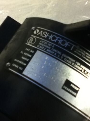 ASHCROFT B724B-X06 PRESSURE SWITCH- NO BOX