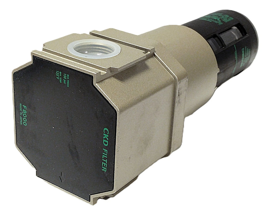 CKD F8000-25N-F 150 psi 1 in NPT 5 Micron Compressed Air Filter Assembly
