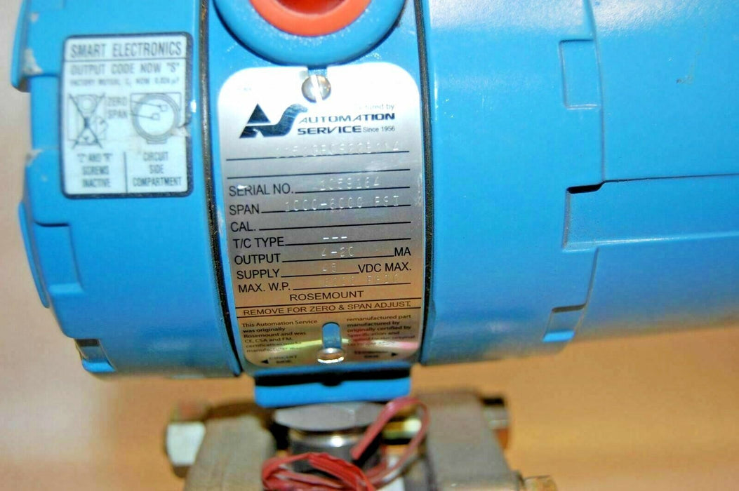 Rosemount Pressure Transmitter 1151GF0922E1M4