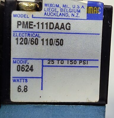MAC Valves 6323D-617-PM-111DA Solenoid Valve