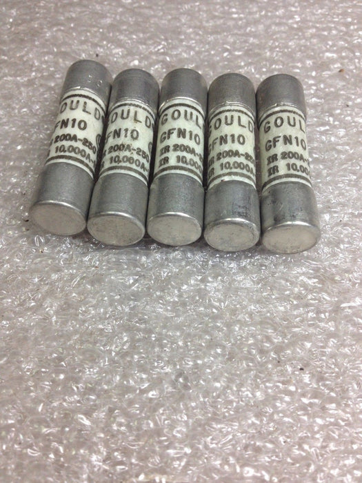 5 Gould Shawmut GFN10 Fuses