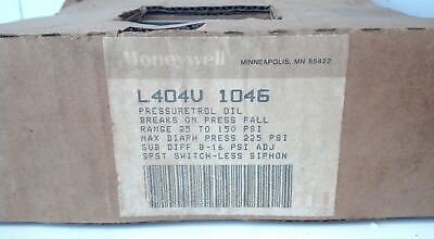 Honeywell L404V-1046 25-150 PSI Pressuretrol Controller for Oil Burner System