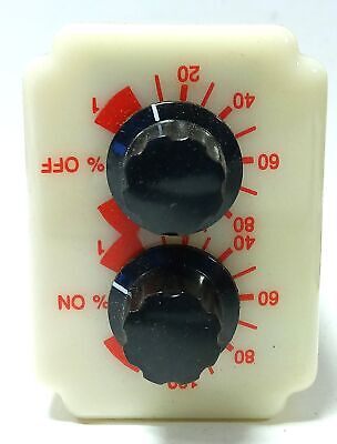 Dayton 1A366E 120 V AC 0.1-10 Sec Dual On-Delay/Off-Delay Time Delay Relay